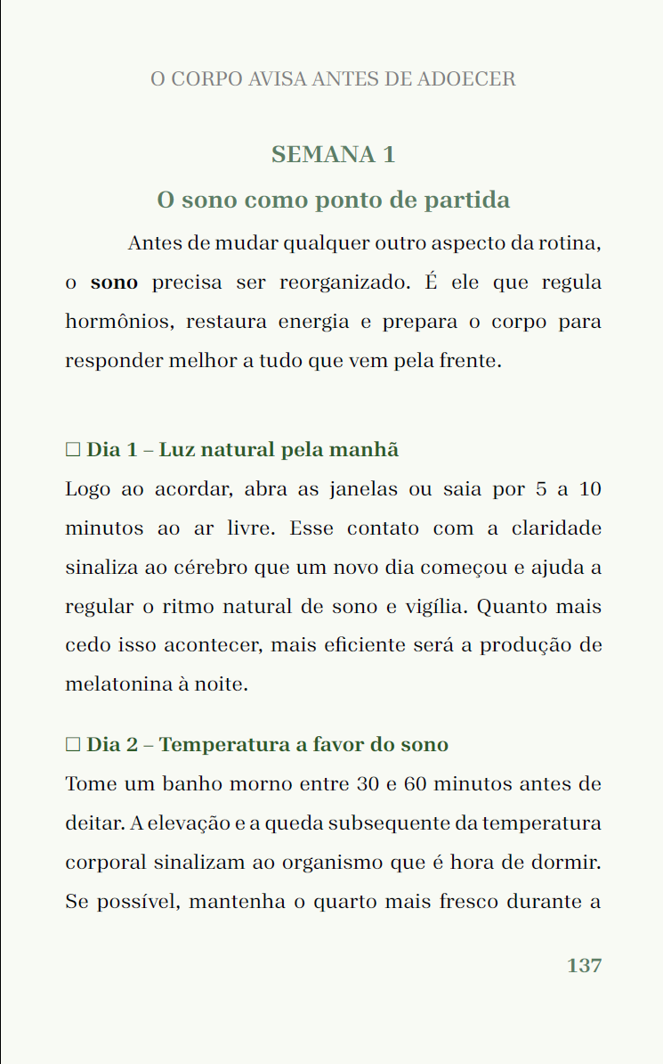 Página do Plano de 21 Dias
